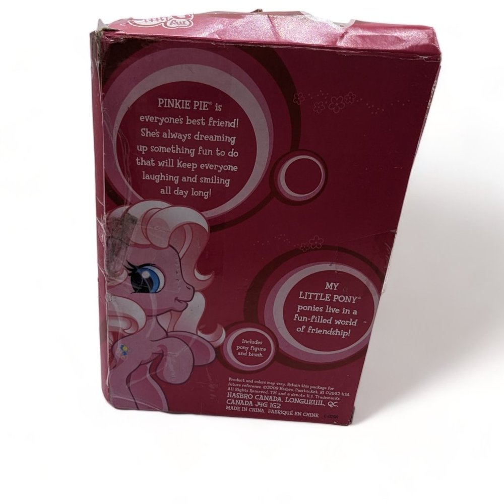 My Little Pony Pinkie Pie Ponyville Cutie Mark Design Pony Figure 4" & Brush - Picture 9 of 9